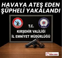Kırşehir’de havaya ateş açan şüpheli yakalandı