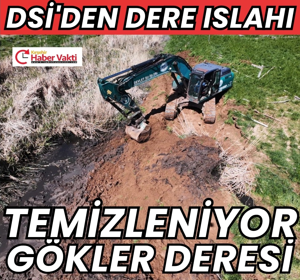 DSİ’DEN GÖKLER DERESİ’NDE ISLAH ÇALIŞMASI