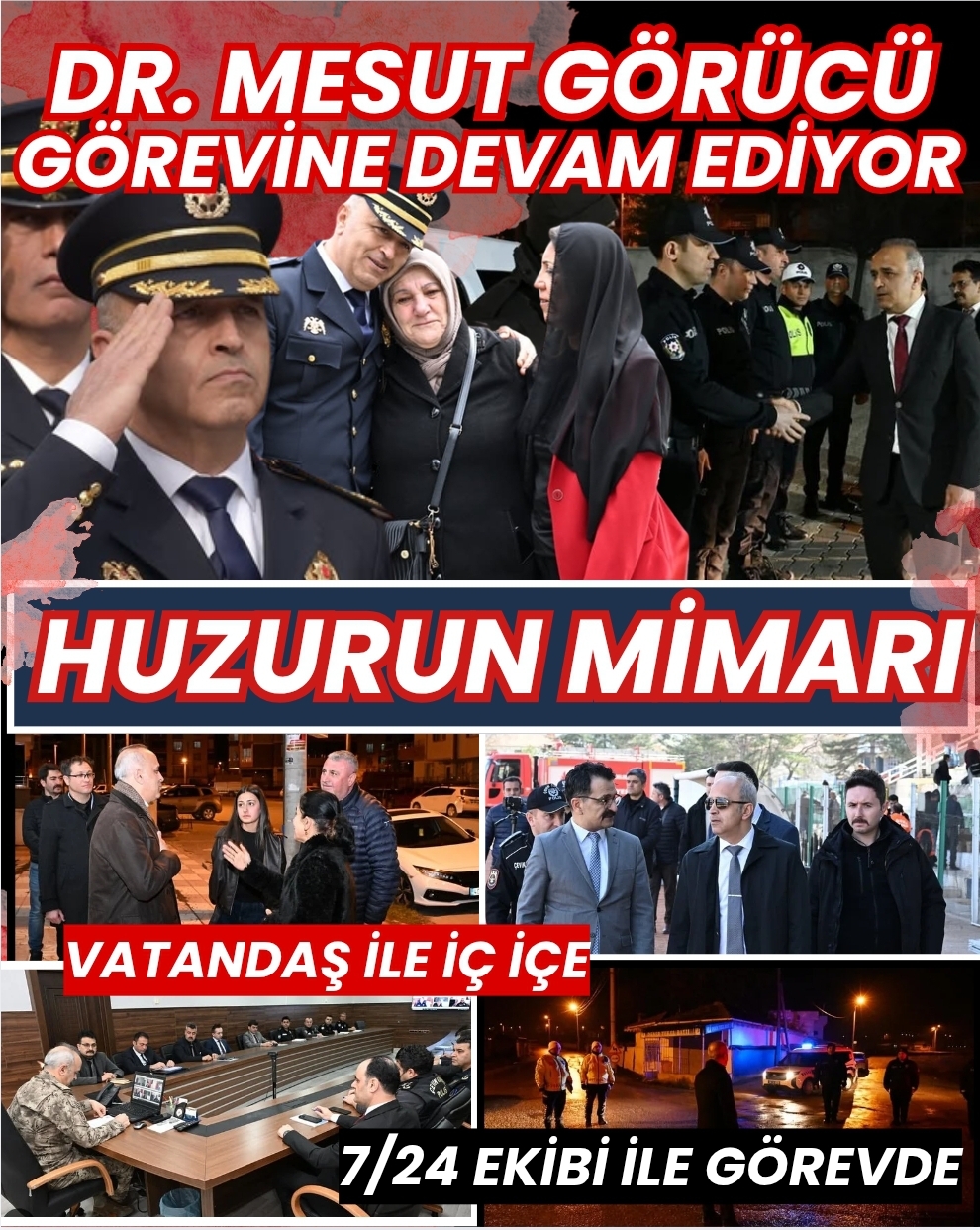 KIRŞEHİR’DE HUZURUN MİMARI DR. MESUT GÖRÜCÜ GÖREVİNE DEVAM EDİYOR