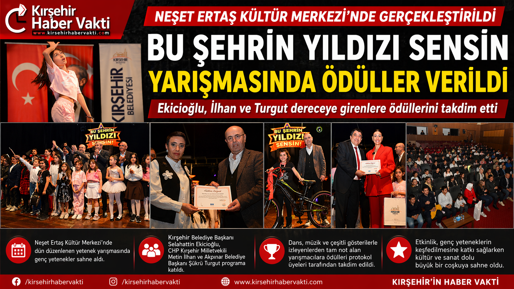 KIRŞEHİR’DE “BU ŞEHRİN YILDIZI SENSİN” HEYECANI