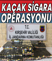 Kırşehir’de bir markette arama yapan jandarma ekipleri kaçak sigara ele geçirdi.