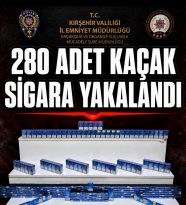 280 paket gümrük kaçağı sigara ele geçirildi