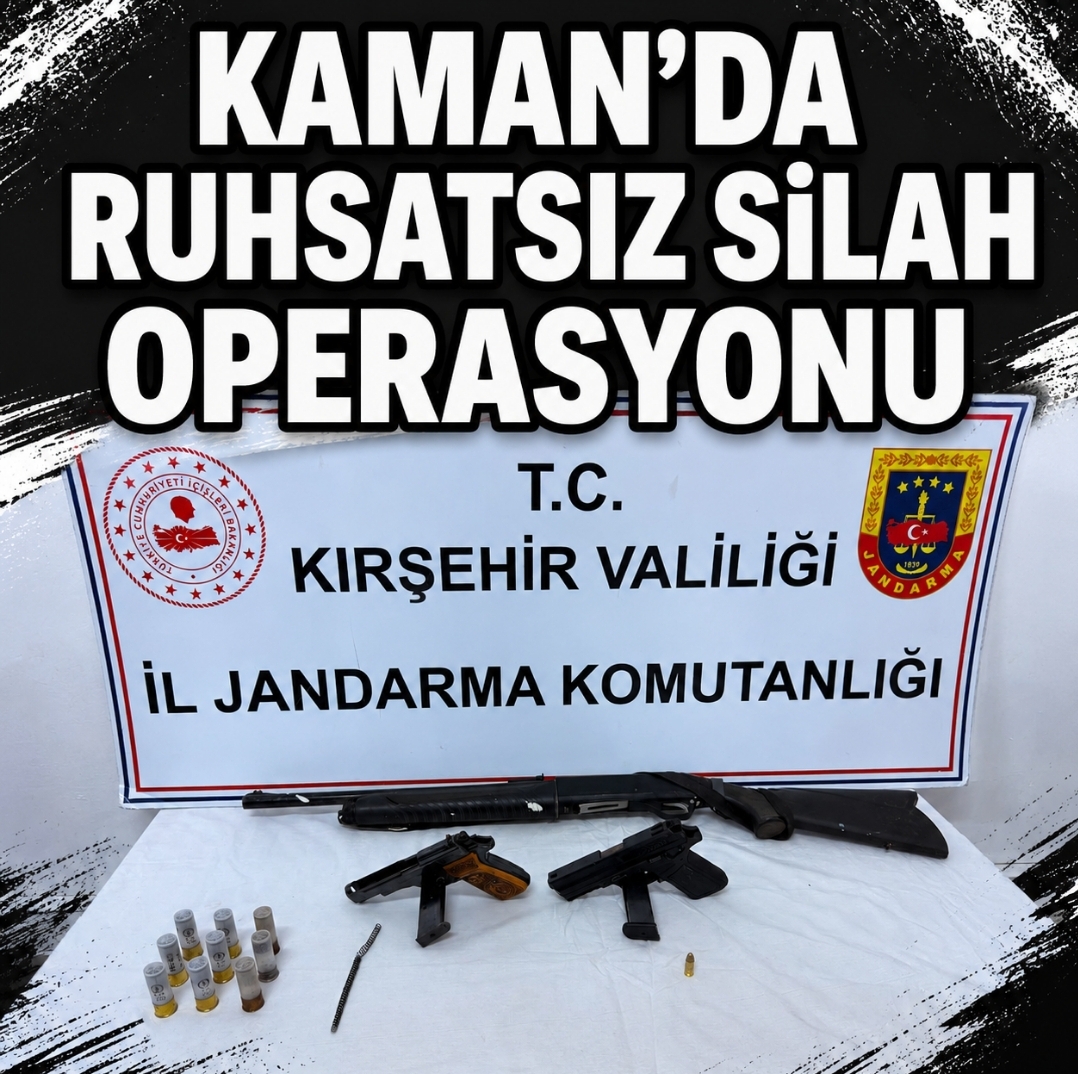 KAMAN’DA KAÇAK SİLAH OPERASYONU