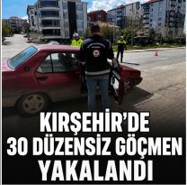30 düzensiz göçmen yakalandı, 3 şüpheli hakkında adli işlem başlatıldı.