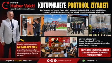 Kaman’da Kütüphane Ziyareti: Ayhan Apaydın’ın Çalışmaları Dikkat Çekti