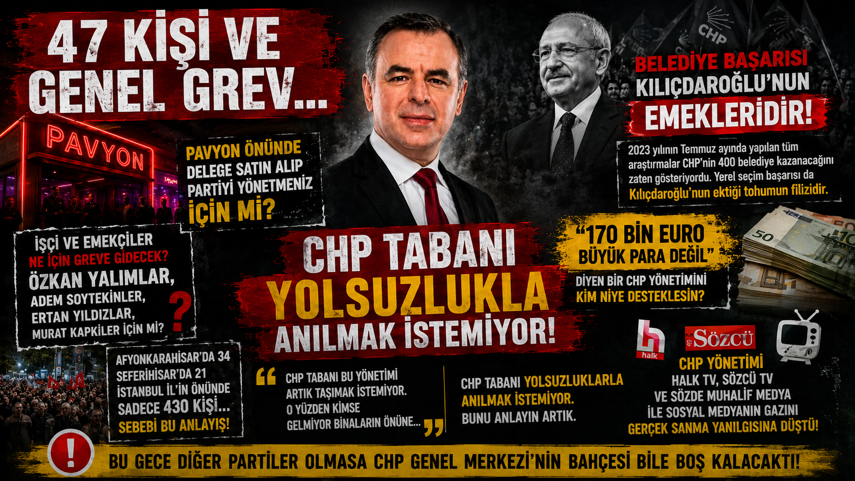 YARKADAŞ:’CHP TABANI YOLSUZLUKLA ANILMAK İSTEMİYOR’