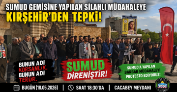 Cacabey Meydanı’nda İsrail’e SUMUD Tepkisi
