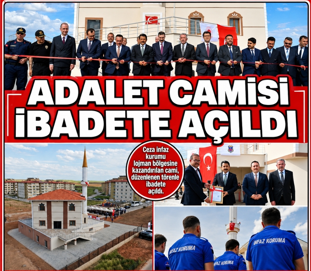 KIRŞEHİR’DE ADALET CAMİSİ İBADETE AÇILDI