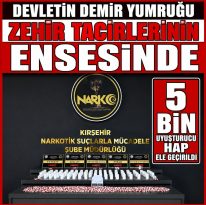 KIRŞEHİR’DE 4 BİN 973 SENTETİK ECZA HAPI ELE GEÇİRİLDİ 2 ŞÜPHELİ TUTUKLANDI