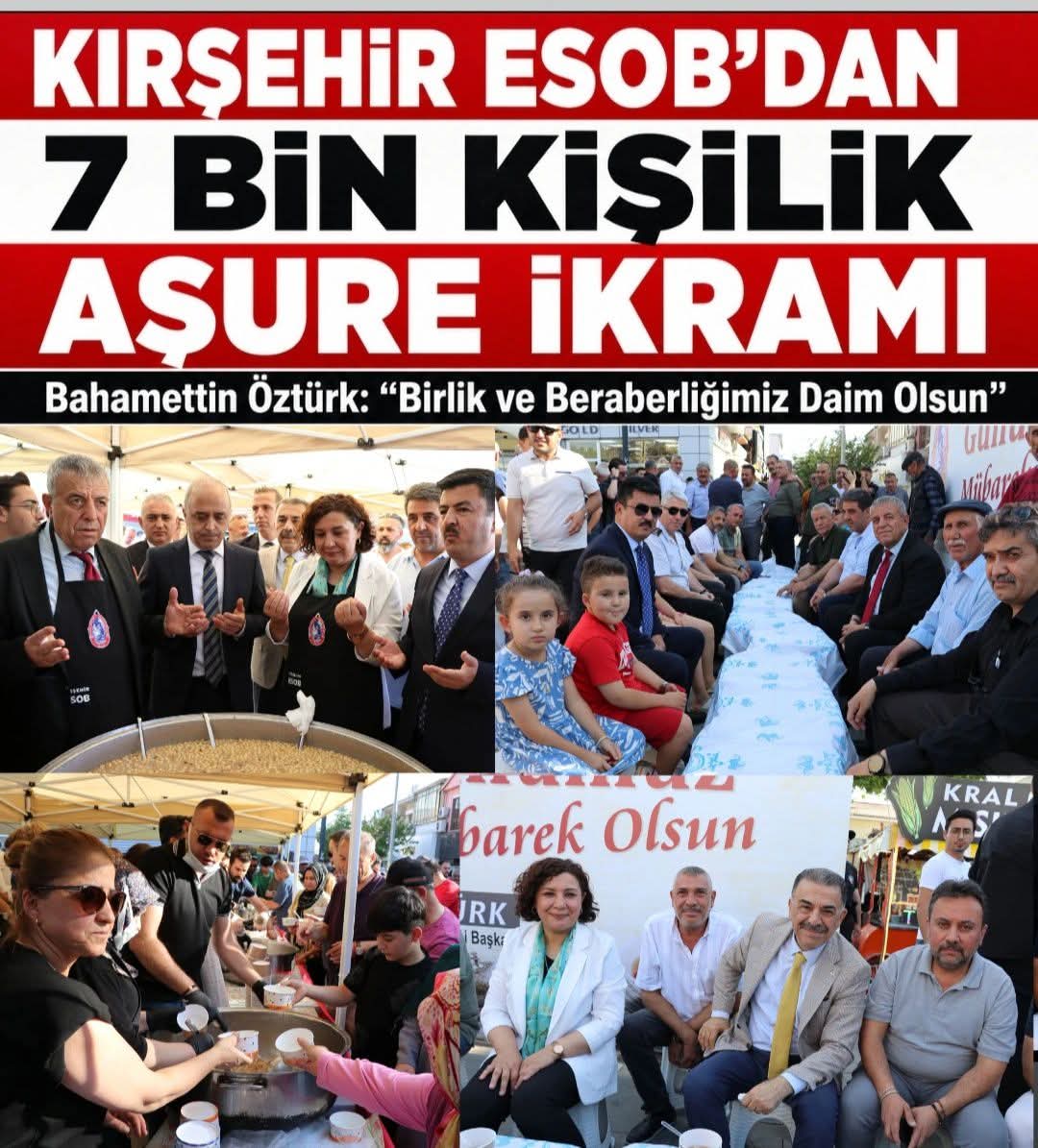 Kırşehir ESOB’dan 7 Bin Kişilik Aşure İkramı