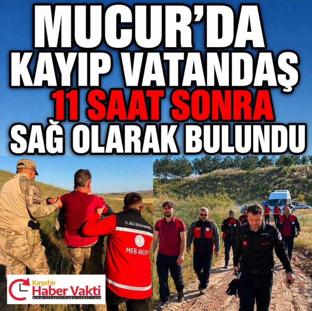 MUCUR’DA KAYIP VATANDAŞ 11 SAAT SONRA SAĞ OLARAK BULUNDU