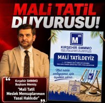 Kırşehir SMMMO Başkanı Memiş: “Mali Tatil Meslek Mensuplarımızın Yasal Hakkıdır”
