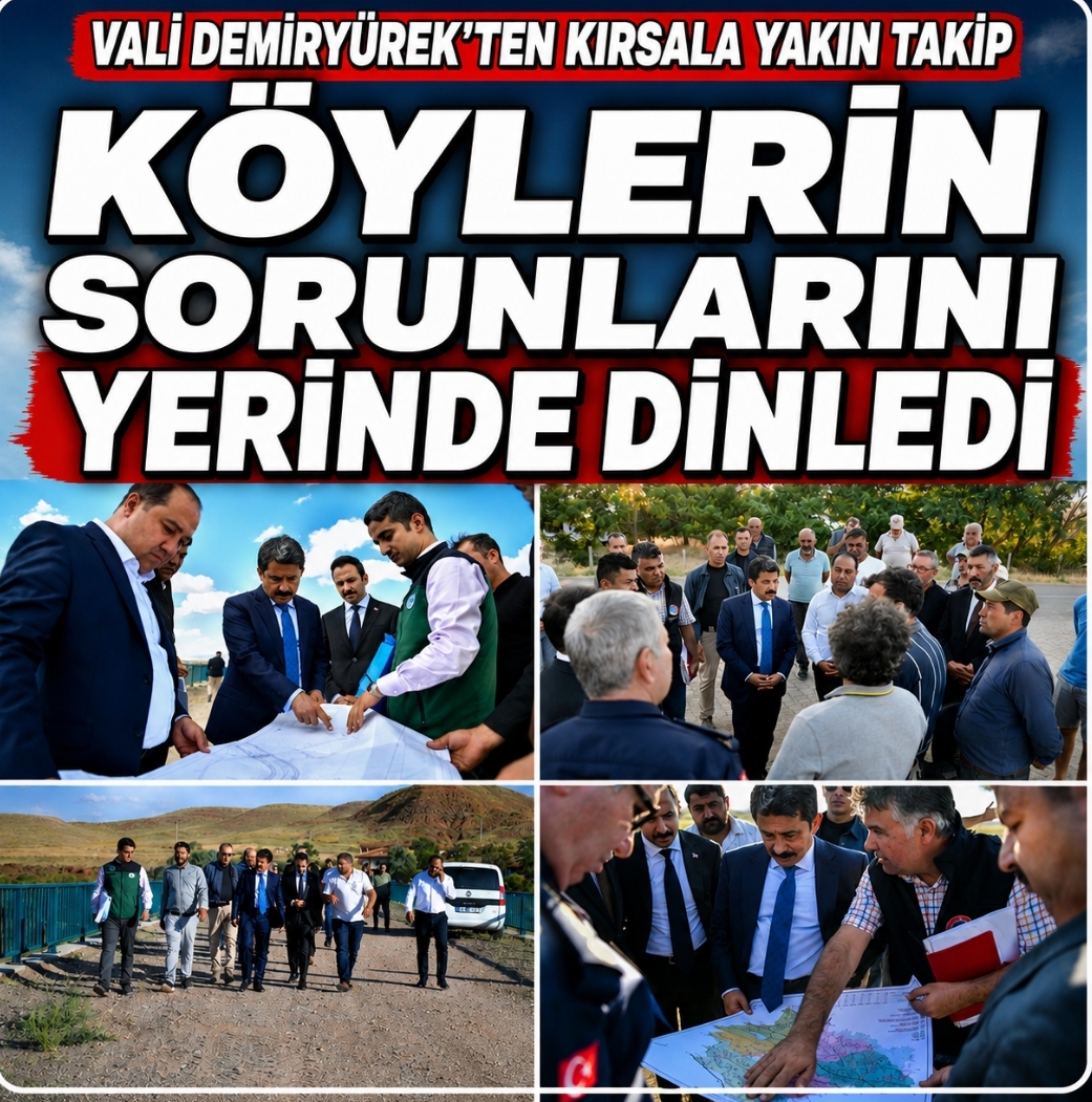 Vali Demiryürek: “Köylerimiz İçin Çalışmayı Sürdüreceğiz”