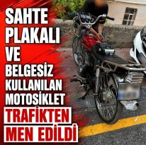 POLİS SAHTE PLAKAYI AFFETMEDİ