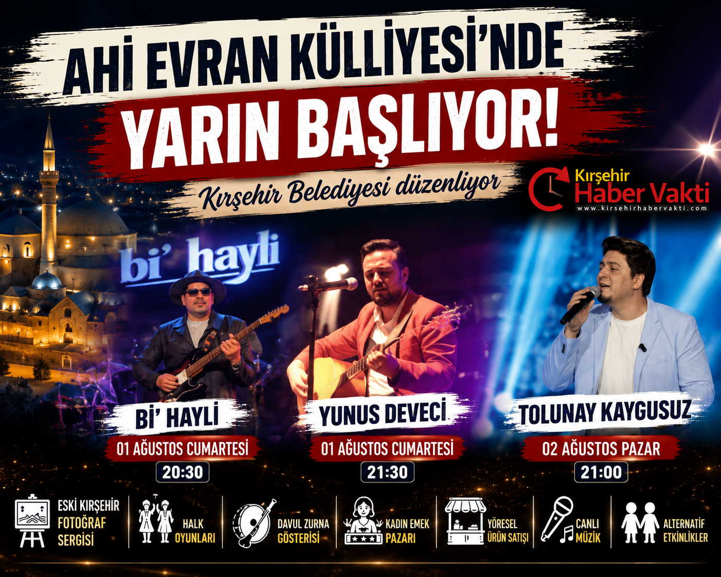 KIRŞEHİR BELEDİYESİ’NDEN GURBETÇİLERE ÖZEL FESTİVAL