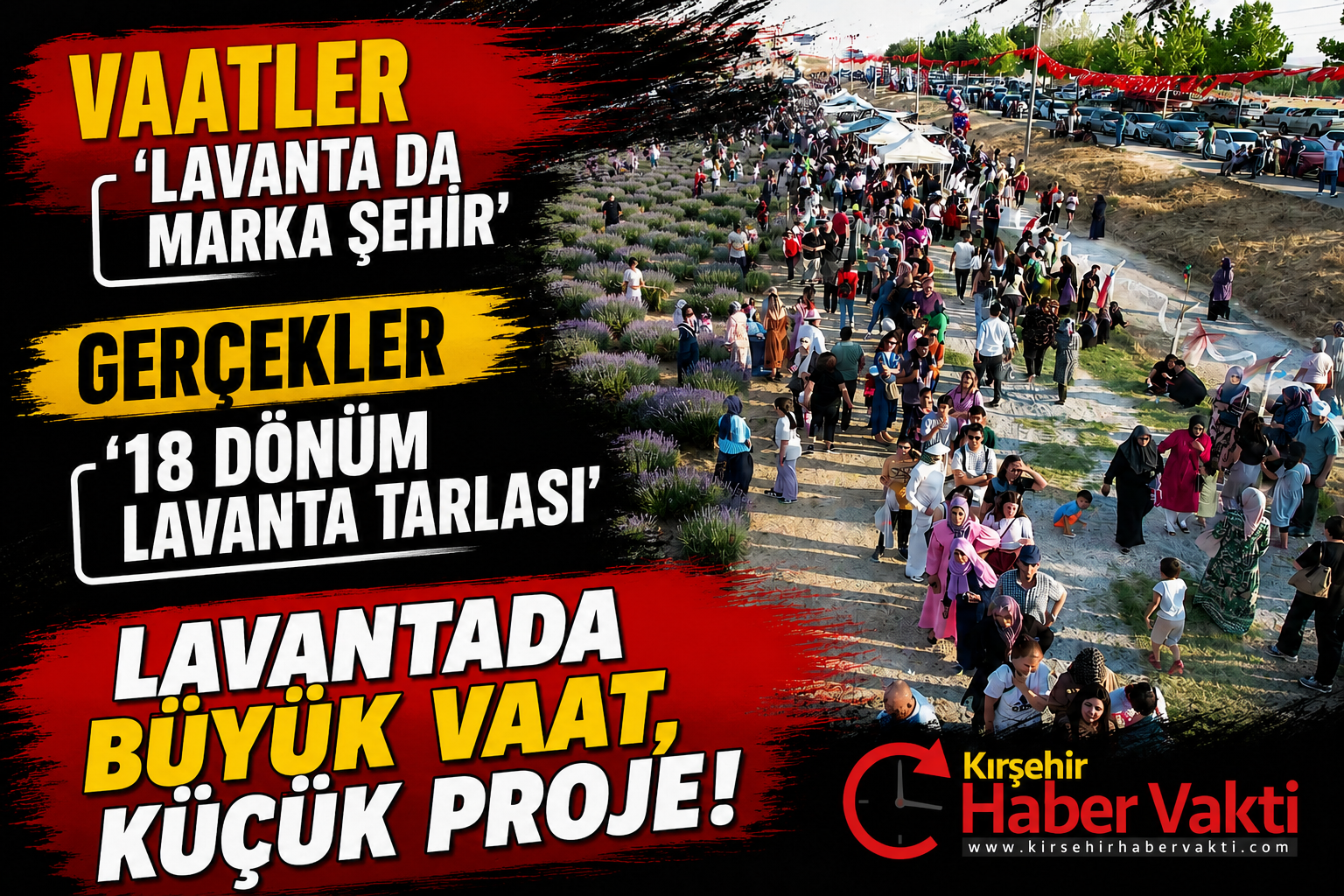 MARKA ŞEHİR VAADİ, 18 DÖNÜMLÜK LAVANTA TARLASINDA ŞENLİĞE DÖNÜŞTÜ