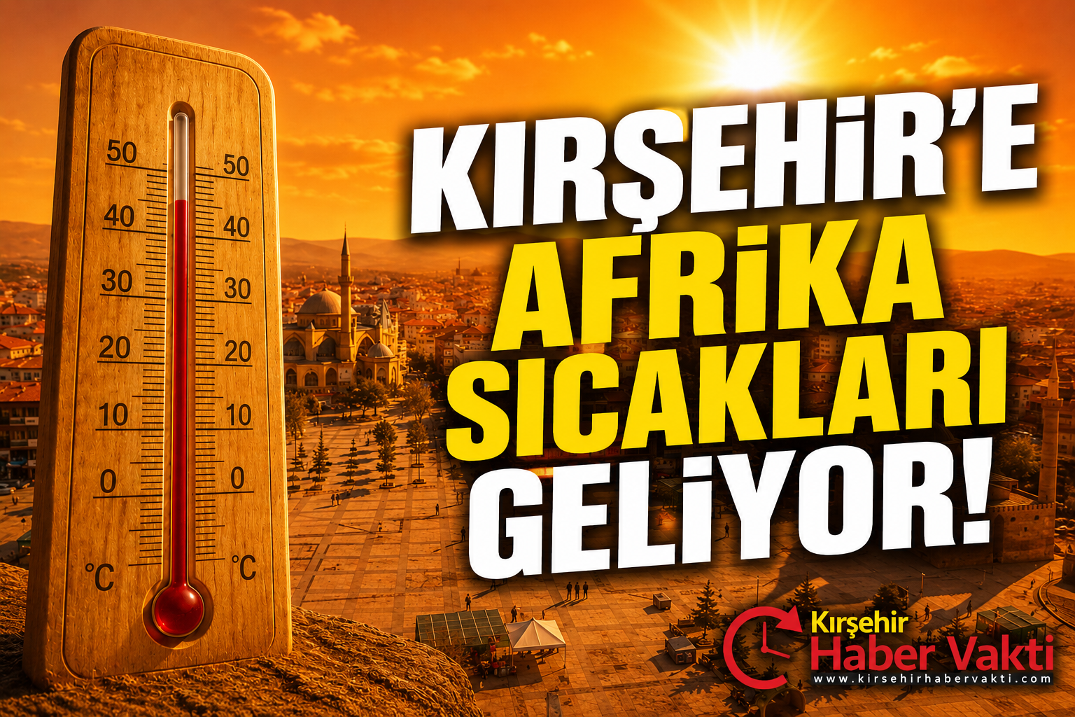 KIRŞEHİR’E AFRİKA SICAKLARI GELİYOR!