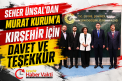 Ünsal’dan Ankara’da Kırşehir Mesaisi: Bakan Kurum’u Şehre Davet Etti