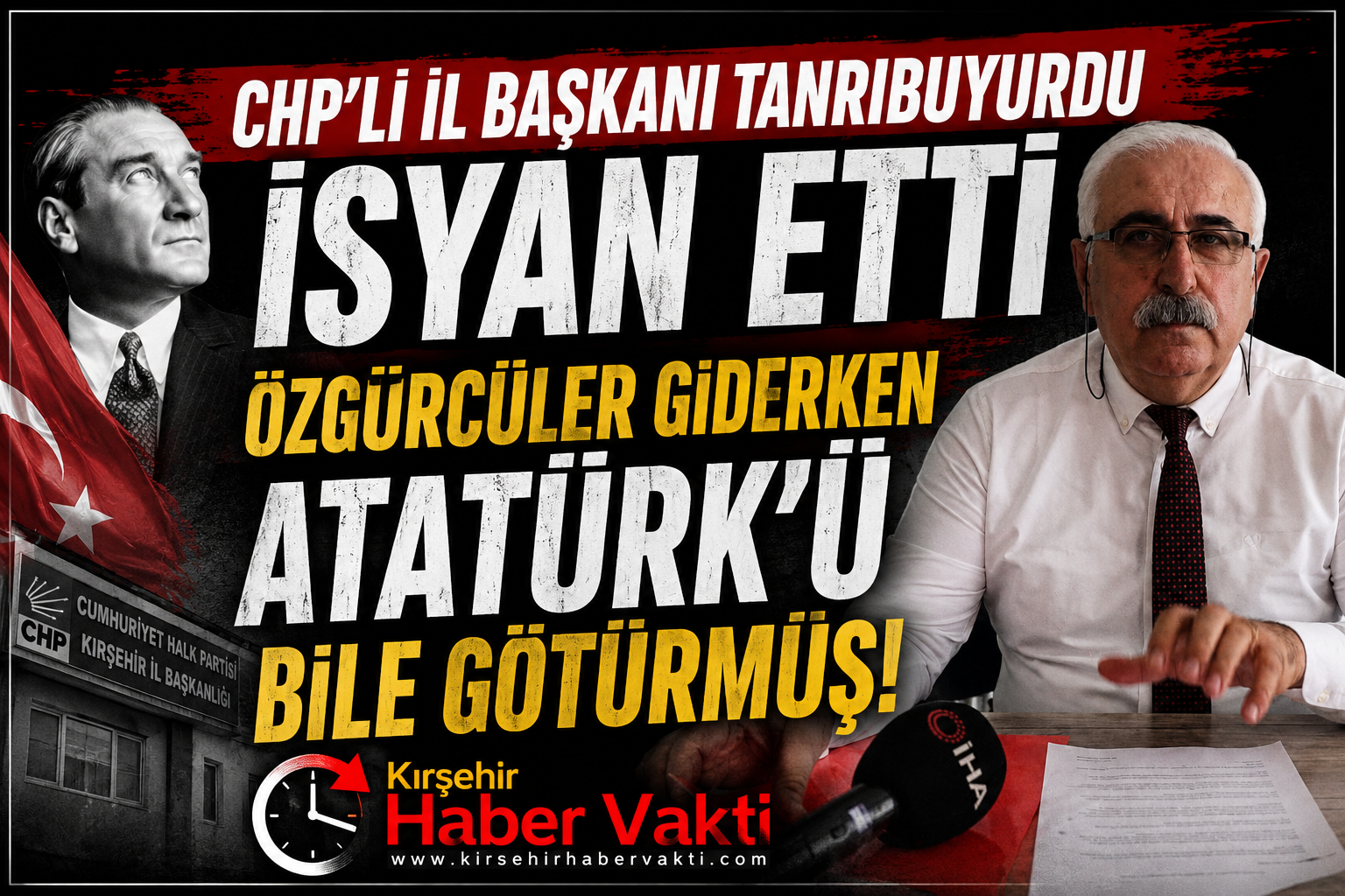 CHP Kırşehir’de Devir Teslim Krizi: “Atatürk Posterlerini Bile Alıp Gitmişler”