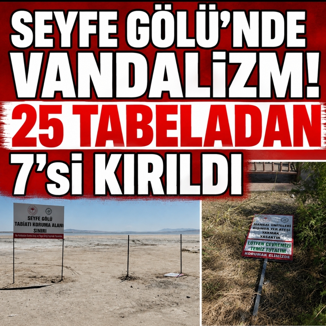SEYFE GÖLÜ’NDE VANDALİZM!