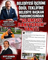 DÜRÜSTLÜĞÜYLE TAKDİR TOPLAYAN BELEDİYE İŞÇİSİNE ÖDÜL TARTIŞMASI