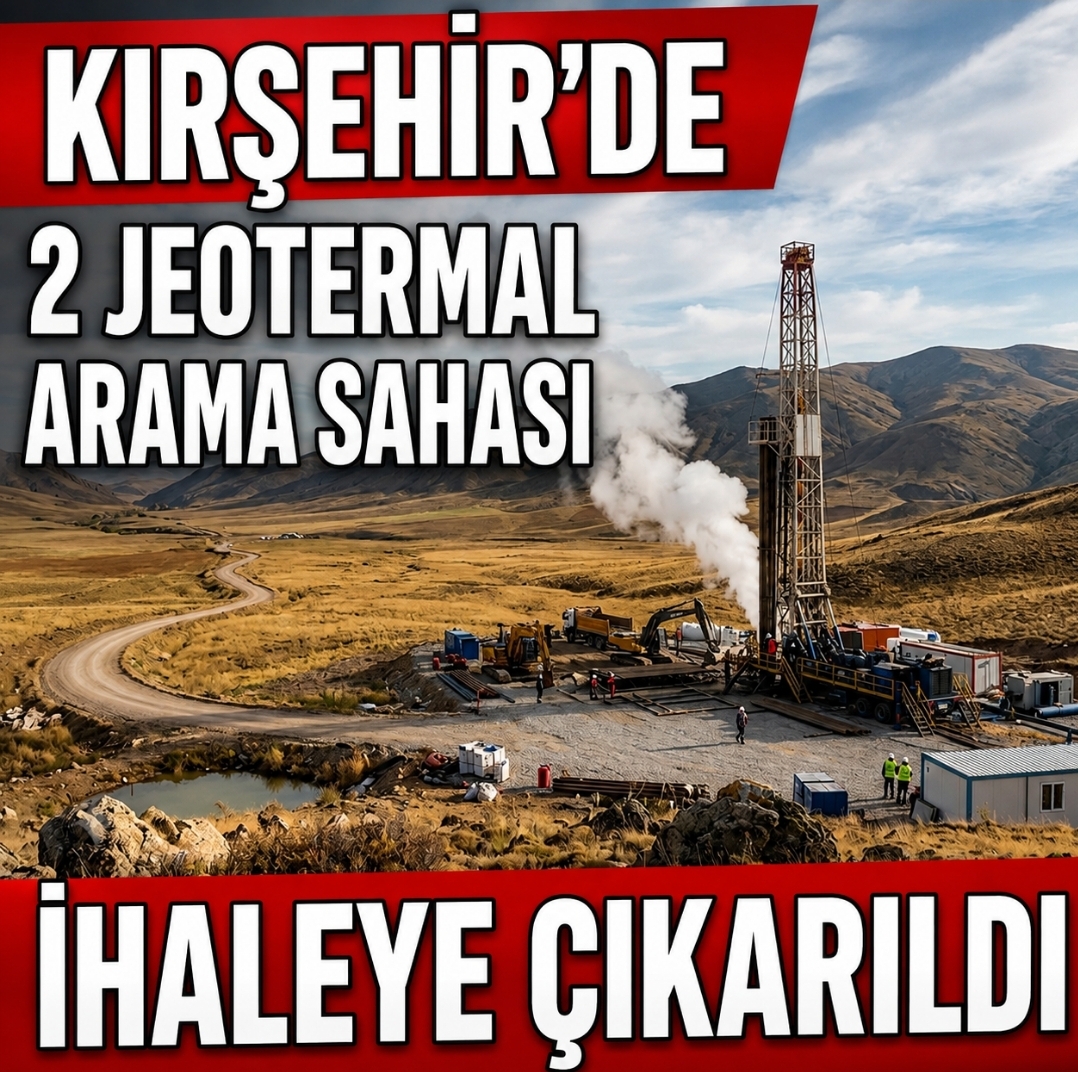 Kırşehir’de 2 jeotermal arama sahası ihaleye çıkarıldı
