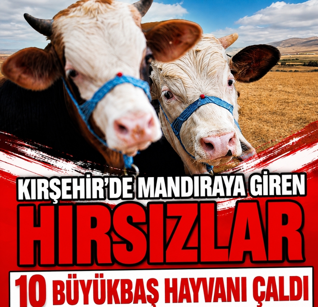 KIRŞEHİR’DE 10 BÜYÜKBAŞ HAYVAN ÇALINDI