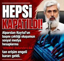 Alparslan Kuytul’un sosyal medya hesapları nitelikli dolandırıcılıktan kapatıldı.