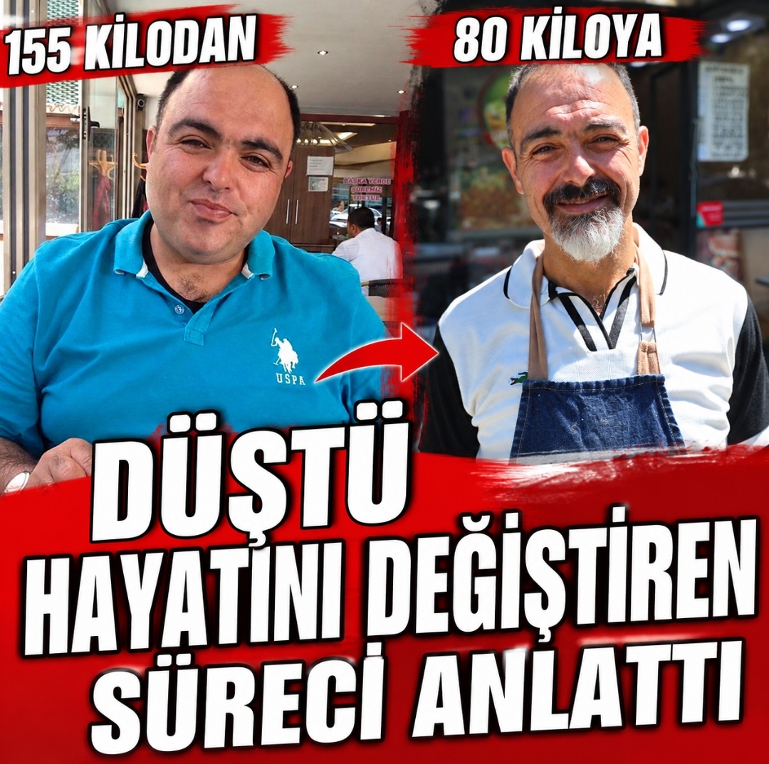 155 KİLODAN 80 KİLOYA DÜŞTÜ