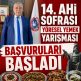 14. AHİ SOFRASI YÖRESEL YEMEK YARIŞMASI BAŞVURULARI BAŞLADI