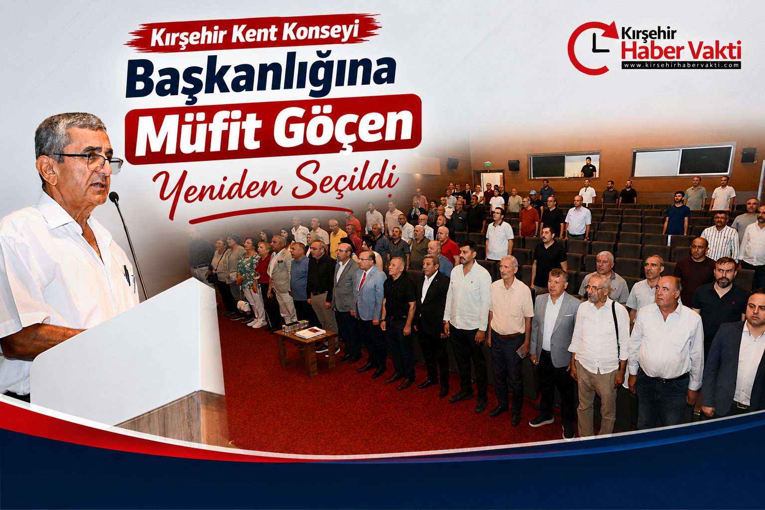 Kırşehir Kent Konseyi Başkanlığına Müfit Göçen Yeniden Seçildi
