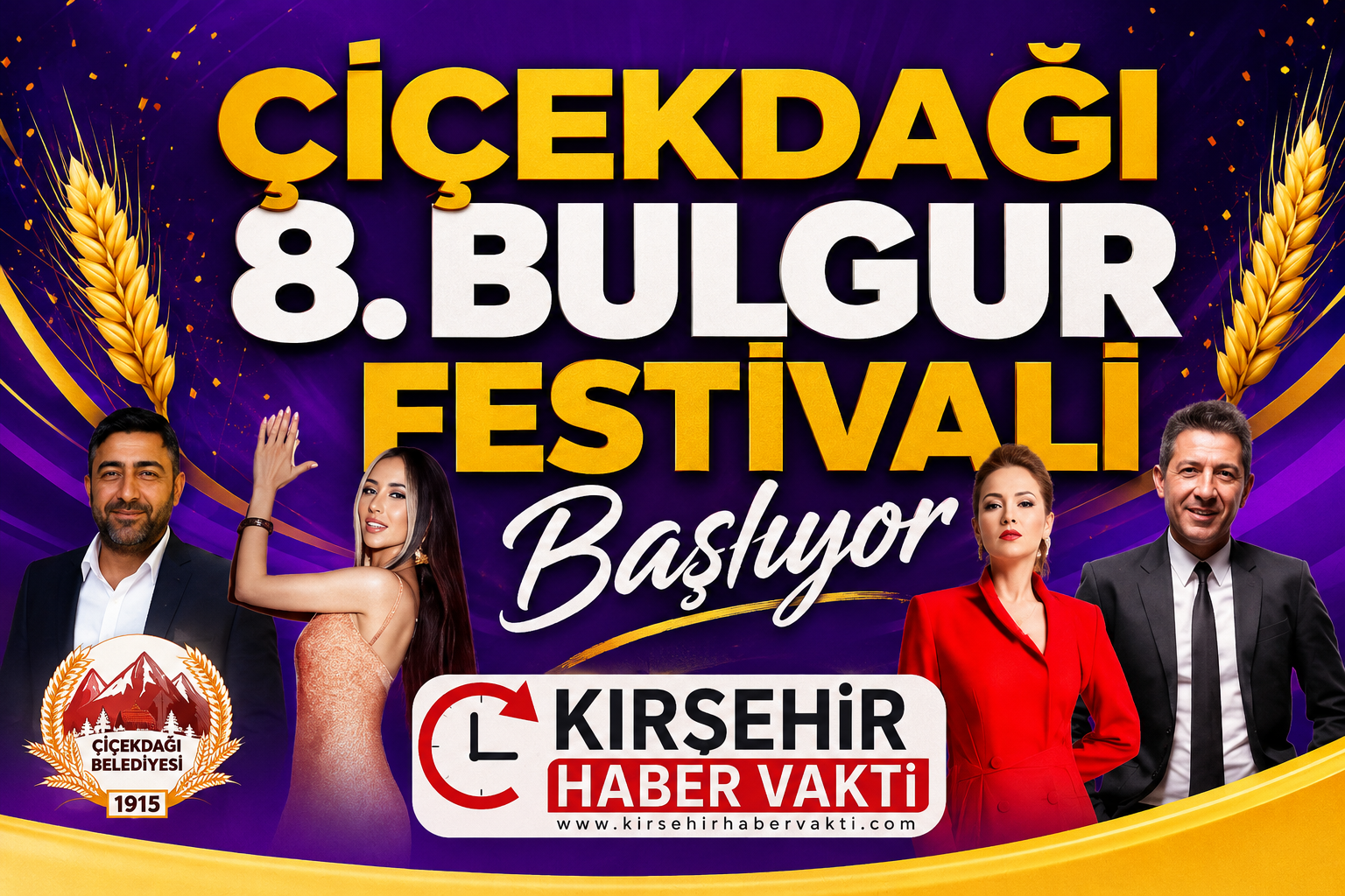 Çiçekdağı 8. Bulgur Festivali Başlıyor