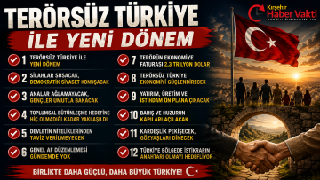 TERÖRSÜZ TÜRKİYE: HEDEF BİRLİK, HUZUR VE GÜÇLÜ GELECEK