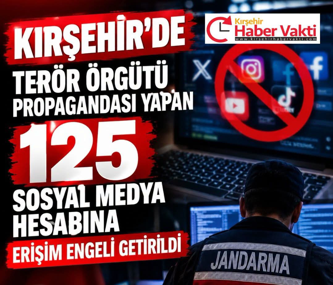 125 sosyal medya hesabına erişim engeli getirildi.