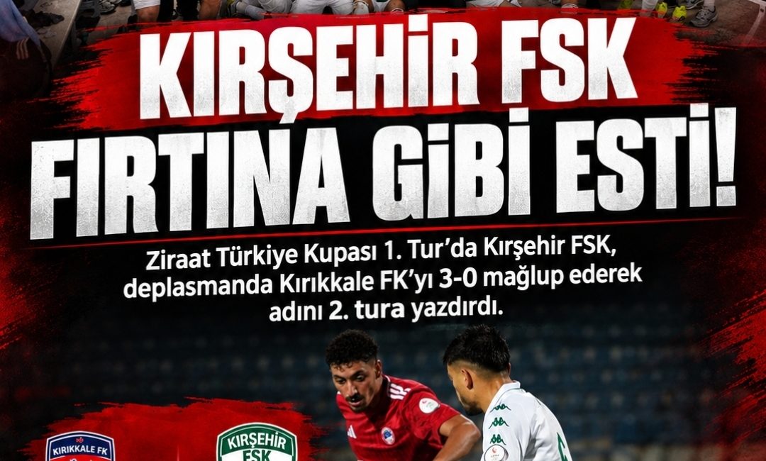 Ziraat Türkiye Kupası 1. Tur’da Kırşehir FSK, deplasmanda Kırıkkale FK’yı