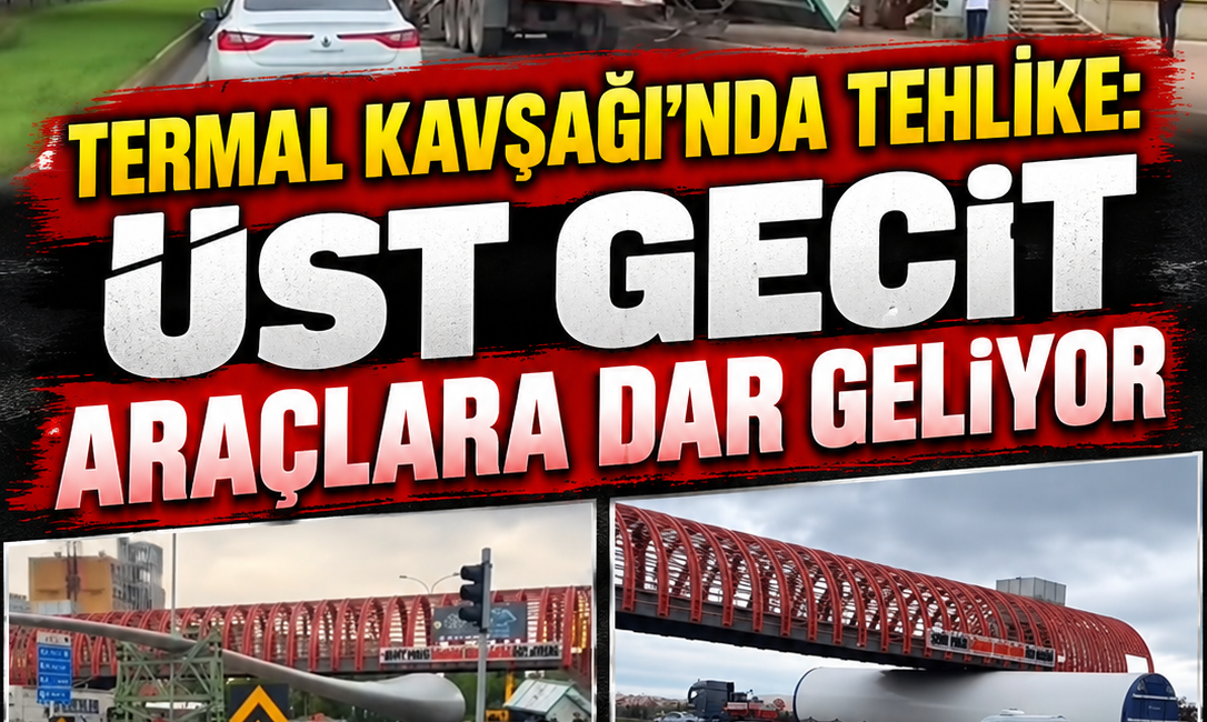 Kırşehir’de Termal Kavşağı’nda bulunan üst