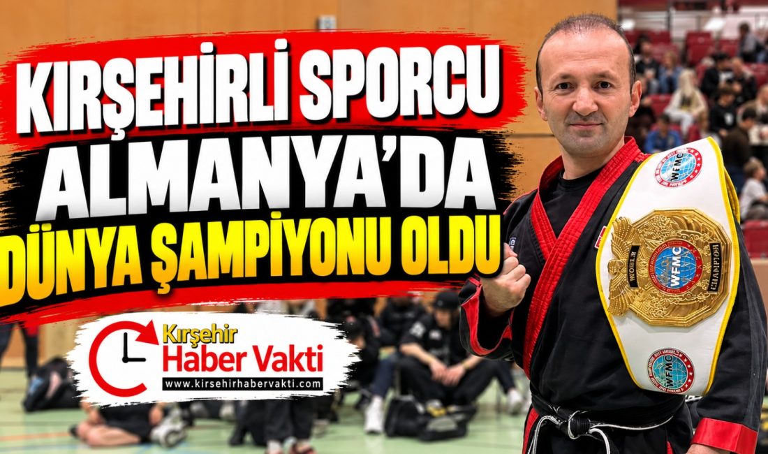 Kırşehirli sporcu Mikail Çetiner, Almanya’nın Mülheim an der Ruhr kentinde