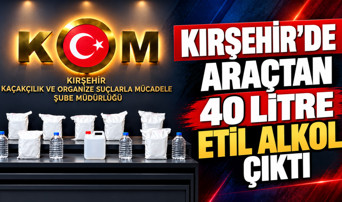 Kırşehir’de Araçtan 40 Litre Etil Alkol Çıktı Kırşehir İl Emniyet