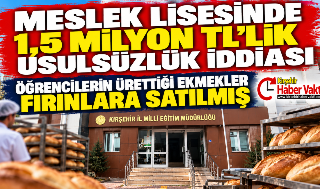 KIRŞEHİR’DE MESLEK LİSESİNDE 1,5 MİLYON TL’LİK USULSÜZLÜK İDDİASI! Kırşehir TOKİ